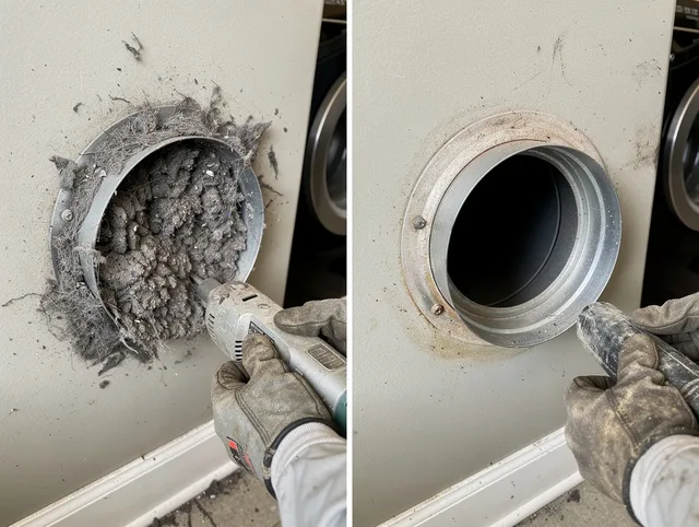 Professional clogged vent cleaning by Farmington Dryer Vent Cleaning in Farmington